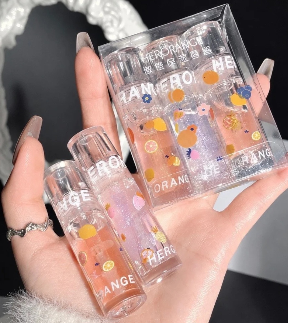 پک 3 عددی تینت لب شیشه‌ای HERORANGE