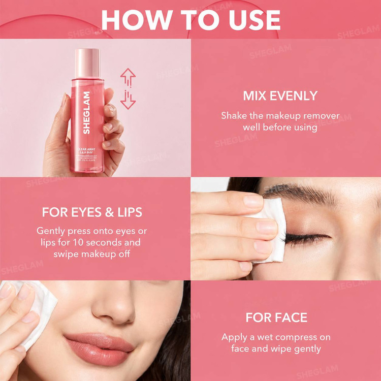 پاک کننده آرایش چشم و لب شیگلم مدلClear Away