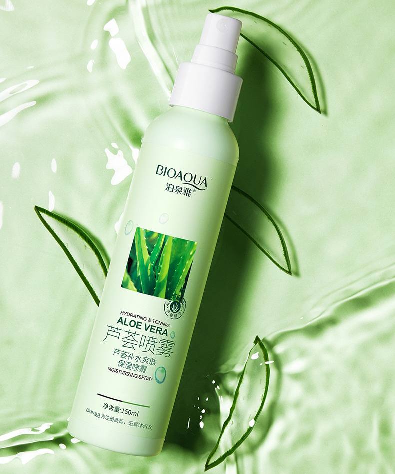 اسپری آبرسان آلوئه ورا بیوآکوا مدل Hydrating Soothing حجم 150 میلی‌لیتر
